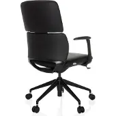 Hjh OFFICE Directiestoel / bureaustoel ATMOS DESIGNER leder zwart
