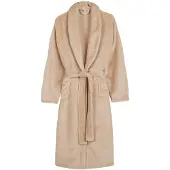 Good Morning Badjas Flanel Fleece Uni - sand - M/L