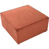 Beliani LEMVIG - Ottomaan - Goudbruin - Corduroy