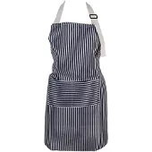 Clayre & Eef Keukenschort 69x68 cm Blauw Polyester