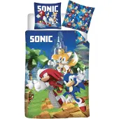BrandMac Babybeddengoed Sonic | Blauw | 100% katoen
