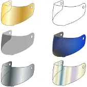 Suomy S1-XR GP/SR-GP EVO/Speedstar 2, schild gespiegeld ,Goud/Iridium-Gespiegeld