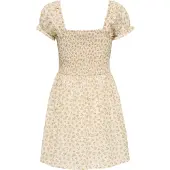ONLY GIRLS Jurk 'KOGERIL' beige / wit