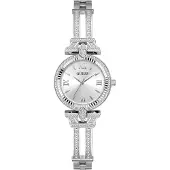 GUESS Analoog horloge 'DELPHINE' zilver