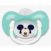 Disney interactive Mickey Mouse Disney Fopspeen 6 / 18 maanden Baby - Speenkoord - Speen Maat 2 - Baby Blauw - speendoekje