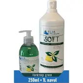 Elja Handzeep groen 1L + 250ml Pouse Mousse