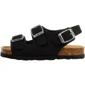 The Divine Factory Huisschoenen 'Kinder-Lederpantolette Noga Mistraly BS Edge' zwart