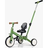 Milly Mally Optimus Max 5-in-1 driewieler groen - Loopfiets