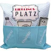 Hergo Sofahelden Outdoor-Kissen 43 x 43 cm Lieblingsplatz