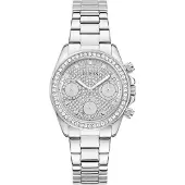 GUESS Analoog horloge 'Victoria' zilver