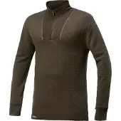 Woolpower - Zip Turtleneck 200 - Merino-ondergoed M, olijfgroen