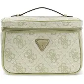 GUESS cosmetische tas Toiletry Train Case Sage Logo Lichtgroen