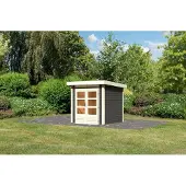 Karibu Woodfeeling tuinhuis Kandern, kleur: terragrond; artikelnummer: 82985