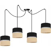 Light11 HOME SPIDER-plafondlamp, lampenkap 20 cm, zwart