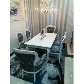 AEA Esstisch designer Sitz Lehnstühle Stuhl Garnitur Tisch + 6 Stühle Set Esszimmer