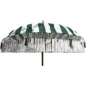 Van der leeden Parasol Bali Groen/Wit - Ø185cm
