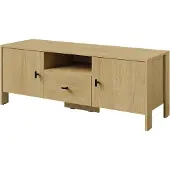 Mzm24 TV-meubel Ethan 2D1S 120, eikenhout, kleur: crème