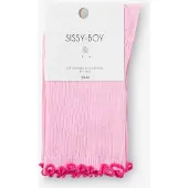Sissy-Boy Lichtroze sokken met ruffles | Maat: 36-38