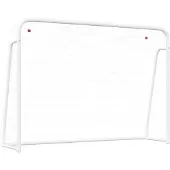 Syfax Voetbaldoel met net 214x75x152 cm staal en polyester wit
