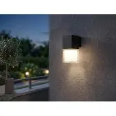 Smartwares LED-wandlamp buiten OOL-50016, zwart, Aluminium, Modern, LED wandlamp buiten