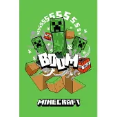 Minecraft fleece deken - 100 x 150 cm (groen) (boooom)