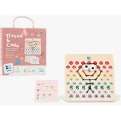 BS Toys Thread and Code GA519 – Houten Rijgspel met Kaarten & Touwen