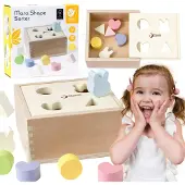 Classic World Wooden Shape Sorter For Children 10 Pcs. - UNI