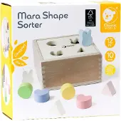 Lobbes Classic World Wooden Shape Sorter For Children 10 Pcs. - UNI