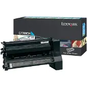 Lexmark C7700CH toner cyaan hoge capaciteit (origineel)