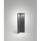 FABAS LUCE LED-wegepaal met zonne-energie Fold, donkergrijs, bewegingsmelder, IP54 Fold, zwart, Aluminium, Modern