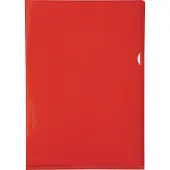 Exacompta 10x Pak van 10 L mappen - gladde en stevige PVC 13/100e - A4 - Rood - 660575E
