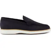 Magnanni Navy loafers van leer krokodillen structuur