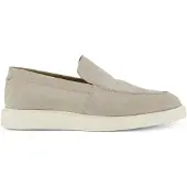 Melik Beige loafers creme zool leer suede