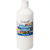 Creall raamverf wit - glasverf voor kinderen en volwassenen 500ml.