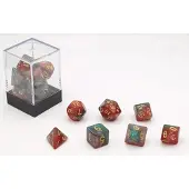 HOT Games Dobbelstenen Stardust Rood/Groen 7set.