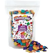 Colorations houten mozaïek knutselstenen 1000 stuks kleurrijk speelgoed.