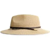 Carlo colucci Hoed 'Falmouth' sand / donkerbruin