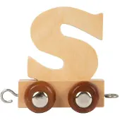 Small Foot Houten letters-trein S - Set van 12 stuks, speelgoed