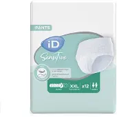 Ontex iD iD Sensitive Pants Super 2XL - 4 pakken van 12 stuks