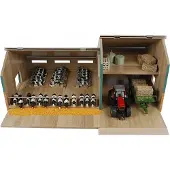 Kids Globe Veeënstal met houten schuur, schaal 1:32