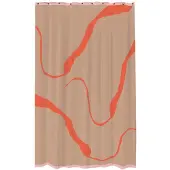 Mette Ditmer Nova Arte douchegordijn 150x200 cm Latte-orange
