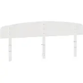 vidaXL Hoofdbord 200 cm massief grenenhout wit
