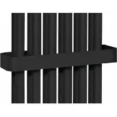Sapho Fede handdoekhouder voor radiator mat zwart 32cm