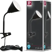 Paulmann Klemlamp Vitis Flexarm snoerschakelaar Zwart 230V E14