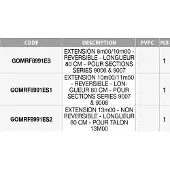 GARBOLINO Series 9007/9008 Extension Zilver 11.50 m
