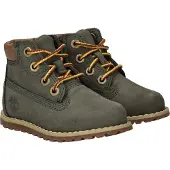 Timberland Jongens Pokey Pine groen leren enkellaarsjes (22), Leer, Plat, Ritssluiting, Casual, kinderkleding TB1A1VOSA581