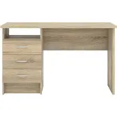 Ebuy24 Fula bureau 3 lades eiken decor.