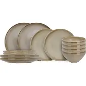 Cosy & Trendy Serviesset Conico 12-delig / 4 personen - 4 dinerborden, 4 dessertborden en 4 kommen