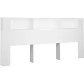 vidaXL Hoofdbordkast 220x18,5x104,5 cm wit