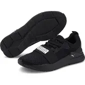 Puma Mannen, Sneakers, Bedrade loop Jr, Zwart, (37.5)